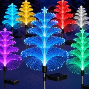 Solar LED String Lights IP65 Waterproof Touch Control 360 Beam Angle Outdoor Garden Landscape Courtyard Lawn Floor Lights