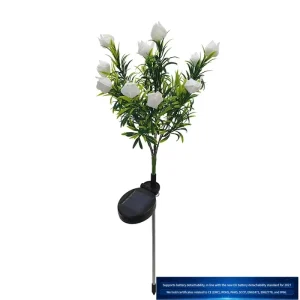 Solar Lamp for Garden Courtyard and Lawn Lighting 2700K Soft Warm White Detachable Battery