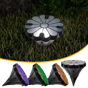 Solar Lawn Light Flower Shaped IP65 Waterproof Solar Landscape Light with Intelligent Light Control for Garden and Villa Pathway