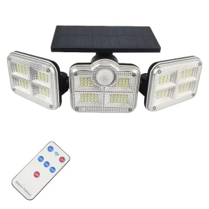 Solar Lights Outdoor IP65 Plastic LED Waterproof Wall Light with Motion Sensor 3 Modes for Home Garden Decor