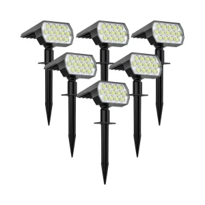 Solar Lights Outdoor Waterproof IP68 56 LED 3 Lighting Modes Solar Powered Garden Yard Spot Solar Lights for Outside Landscape