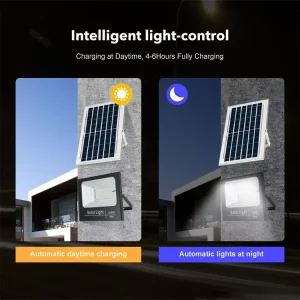 Solar Outdoor LED Flood Lights with Remote Control