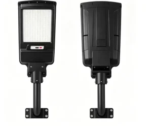 Solar Outdoor Light with Three-Sided Illumination, Integrated Household Rural Lighting Lamp with Human Body Sensor
