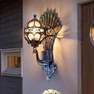 Solar Outdoor Wall Lamp for Courtyard Pillars Entrance Terrace Vintage Yard Villa Exterior Balcony Garden IP65 Waterproof