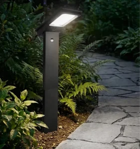 Solar Pathway Lights With Motion Sensor Landscape Lighting IP65 Waterproof Modern Walkway Lights for Garden Yard Driveway