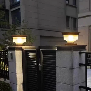 Solar Pillar Lamp Villa Community Outdoor Pillar Light Courtyard Garden Light