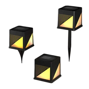 Solar Post Lights Outdoor Waterproof Solar Garden Lawn Light for Outside Yard Landscape Lighting Pathway