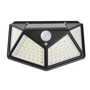 Solar Powered ABS LED Motion Detection Security Light IP65 Rated for Garden Outdoor Wall and Gate Use