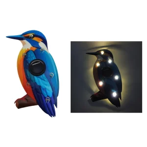 Solar Powered Bird Shape LED Yard Lights Waterproof Acrylic Farm Animal Ornament Lamp for Outdoor Garden Lawn Pathway Decoration