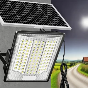 Solar Powered Flood Light Ip67 Waterproof Use for Road Garden street Abs Solar Flood Light Projecteur Solaire