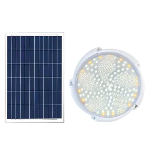 Solar Powered Indoor/Outdoor LED Garden Light IP65 Rated Remote Control Wall Mount Multi-Functional Rechargeable AAA Battery
