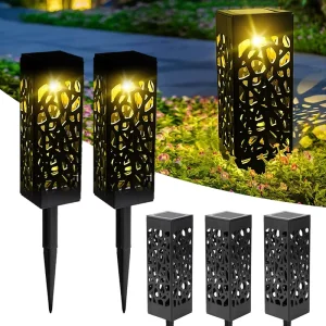 Solar Powered LED Garden Path Lights, Outdoor Automatic, for Patio