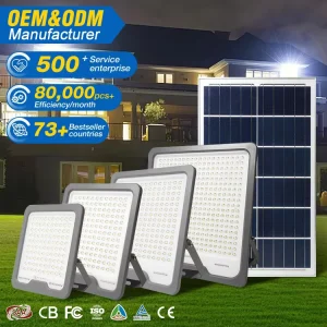 Solar Powered Outdoor Waterproof IP65 ABS 100w 200w 300w 400w 500w Solar Led Flood Lights