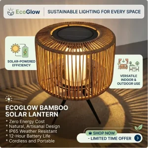 Solar Rattan Desktop Decorative Lamp, Hand-Woven, IP65 Waterproof and Dustproof LED