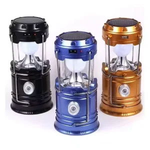 Solar Rechargeable Handle Portable LED Camping Light Outdoor Hook Mini Led Camping Lantern