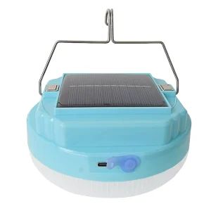 Solar Rechargeable Waterproof LED Tent Lamp for Outdoor and Emergency Lighting
