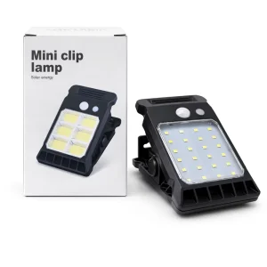 Solar Sensor Outdoor Lights Mini Solar LED Lamp Waterproof Clamp Mount for Garden Fence Patio Tent Railing Emergency Use