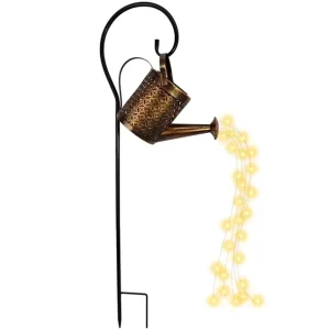 Solar Watering Can Light Garden Decorations Outdoor Waterproof Shower Lights for Outside Walkway Garden Patio Lawn