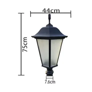 Solar Waterproof 3m 3.5m Outdoor Street Light Villa European Style High Pole Landscape Light
