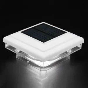 Solar Waterproof LED Gate Post Lights Outdoor Garden Pillar Lamp with Dimmable Feature
