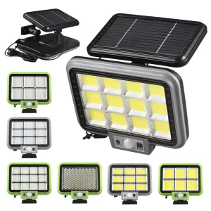Split Solar Wall Lights Induction PIR Motion Sensor COB Path Yard Garden Outdoor Waterproof Garage Security Night Light