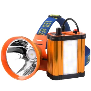 Split-Type Rechargeable LED Headlamp with Lithium Battery Fishing Waist-Mounted Waterproof Mining Lamp