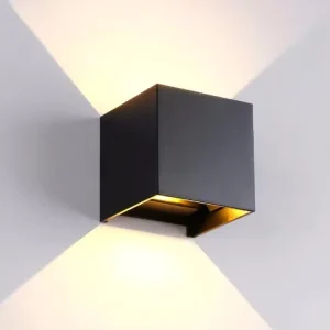 Square Aluminum Wall Mounted Lamp Outdoor Decorative Waterproof IP65 Up and Down Lighting 10W LED Wall Light