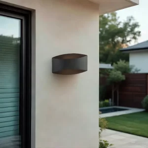 Square Up/Down Waterproof Aluminum Outdoor Wall Lamp for Courtyards and Gardens