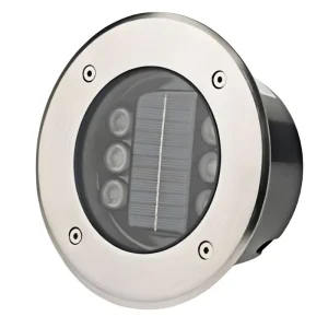 Stainless Steel 6W Solar Power Wireless LED Buried Underground Deck Light IP67 Waterproof Garden Solar Energy Inground Foot Lamp