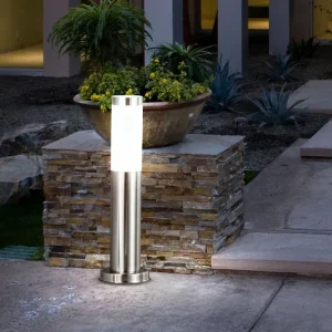Stainless Steel Landscape LED Bollard IP44 Cylinder E27 Outdoor Garden Light For Pathway Lawn Lights