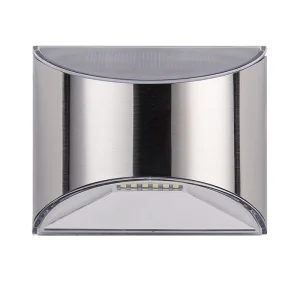 Stainless Steel Motion Sensor Solar Wall Fence Light for Outdoor Garden Front Door Yard and Garage
