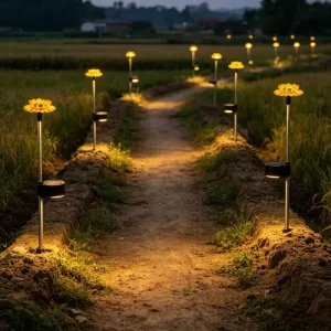 Stainless Steel Pole Solar Light With Globe Toucan Head Waterproof Outdoor LED Garden Lamp for Path Walkway