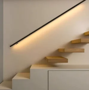 Stair Handrail Light Belt Corridor Hallway LED Light Emitting Human Body Induction Touch Aluminum Alloy PMMA Modern DIY