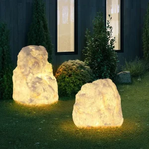 Stone Lights IP65 Waterproof Garden Street Exterior Patio Light Christmas Street Lights