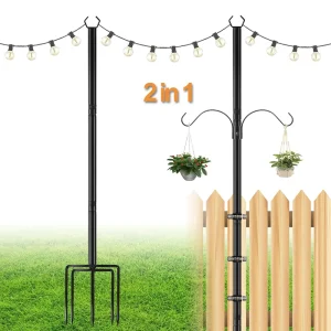 String Light Pole Holiday Light String Bracket Courtyard Decoration Bracket Outdoor Camping G40 Light String Bracket Pole