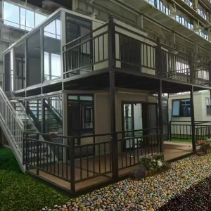 Stylish Durable Modular Quick install Eco friendly Recycled Container Houses Modern Design Insulated Waterproof Living Room
