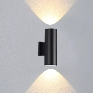 Super Bright Outdoor Waterproof LED Aisle Wall Lamp Simple Up Down Garden Spotlight on Stair Door Post Cylinder Shape