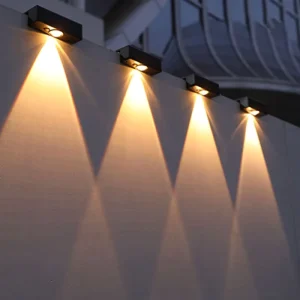 Super Bright RGB LED Solar Wall Lamp for Garden Fence Stairs Decorative Lighting Outdoor IP65 Rating Landscape Solar Step Light