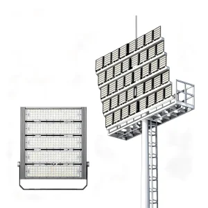Supplier 1200W IP65 LED Stadium Flood Light 35m High Mast Sports Stadium Lighting