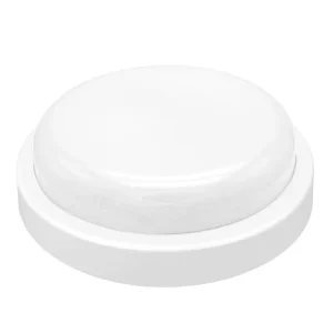 Surface Mounted Round LED Ceiling Light with Motion Sensor IP65 Plastic Outdoor Bulkhead Light
