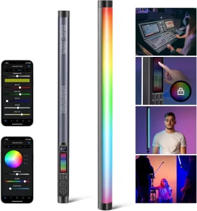 TL60 RGB Tube Light Full-Color RGBWW Handheld LED Video Lighting Wand Supports APP 2.4G DMX Control