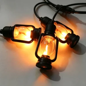 TSINYE LED Kerosene Light Strings 5M 10Bulbs Outdoor IP65 Waterproof Camping Atmosphere Lights Festival Wedding Bar Decorations