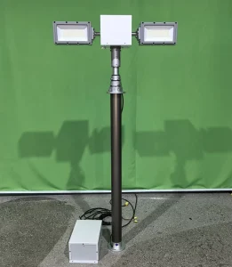 TY SG Customizable 3.5 4.2m High Mast White LED Light Tower Pneumatic Telescopic for Fire Truck Engine IP65 Scene Work 2*200w