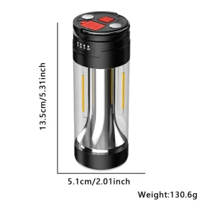 Three-in-One Rechargeable LED Camping Lamp with Magnetic Function