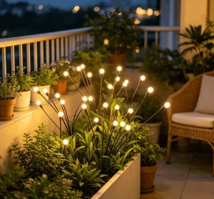 Trendy Outdoor Solar Garden Lights Swaying Firefly Lights IP65 Waterproof Landscape Lighting for Yard Lawn Decor