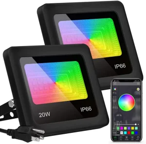 Tsinye 30W 50W 100W 200W 300W Waterproof Floodlight Outdoor Flood Lights App Control RGBW Waterproof Tree Wall Garden Outdoor