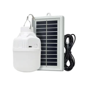 USB Rechargeable Monocrystalline Solar Panel LED Bulb Super Bright IP44 Waterproof Emergency Outdoor Camping Garden Light for