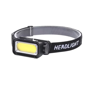 USB Type-C Waterproof Rechargeable 18650 COB Headlamp