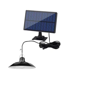 Ultra Bright Solar LED ABS Pendant Light Waterproof IP65 Split Wall Double Head Dimmable Indoor Outdoor 360 Beam Angle Remote