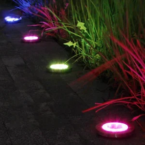 Underground Buried LED Lights Stainless Steel Underground Light RGBW Chasing Color Modern Garden LED Light